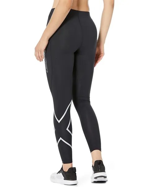 Брюки 2XU Core Compression Tights, черный/серебряный