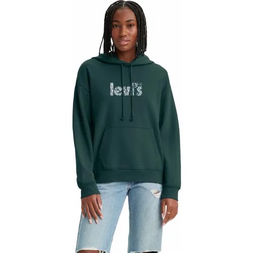 Худи Levi's Women Graphic Standard Hoodie, размер XS, , зеленый