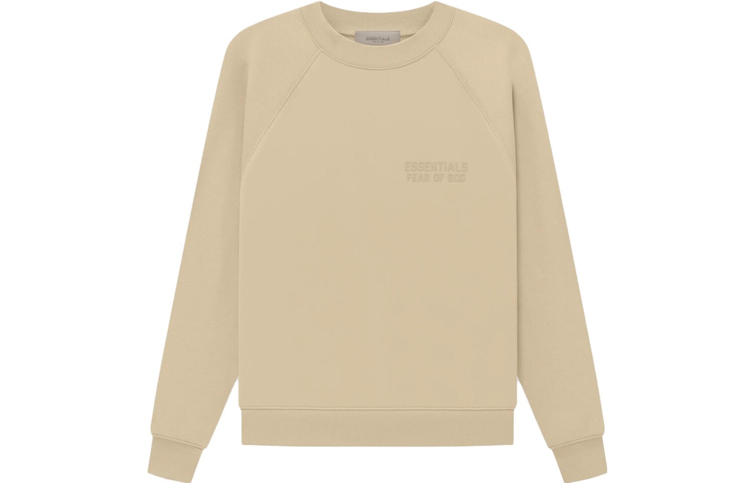 Свитшот из хлопковой смеси с рукавами реглан Fear Of God Essentials, белый