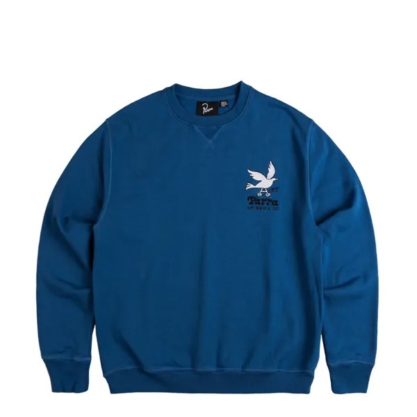 Рубашка Wheel Chested Bird Crew Neck Sweatshirt By Parra, синий