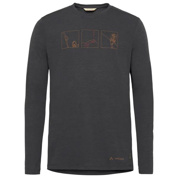 Лонгслив Vaude Rosemoor L/S T Shirt III, цвет Black/Silt Brown