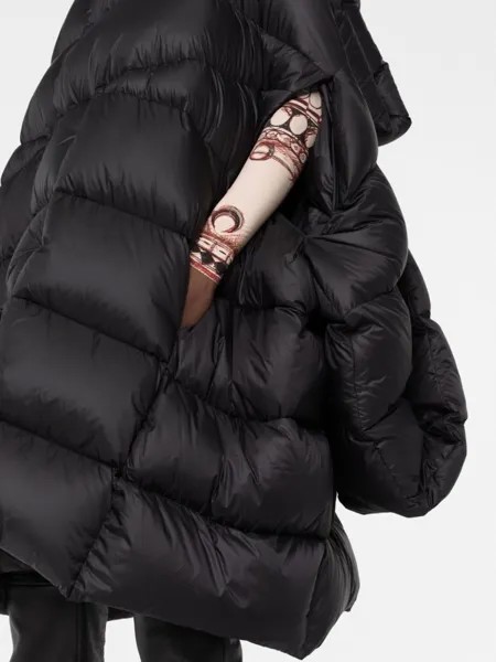 Rick Owens пуховик Geth, черный