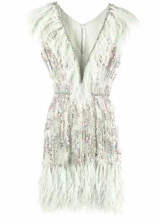 Jenny Packham платье Ginger с перьями