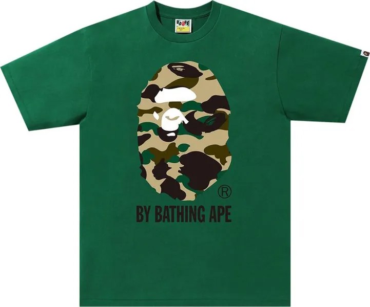 Футболка BAPE 1st Camo By Bathing Ape Tee 'Green/Yellow', зеленый