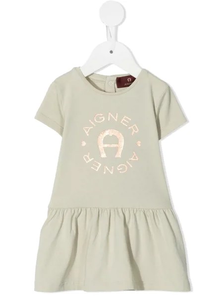 Aigner Kids платье-футболка с логотипом