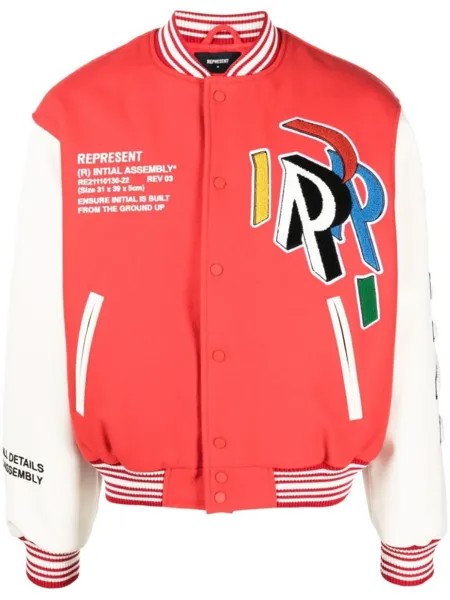 Represent бомбер Initial, красный