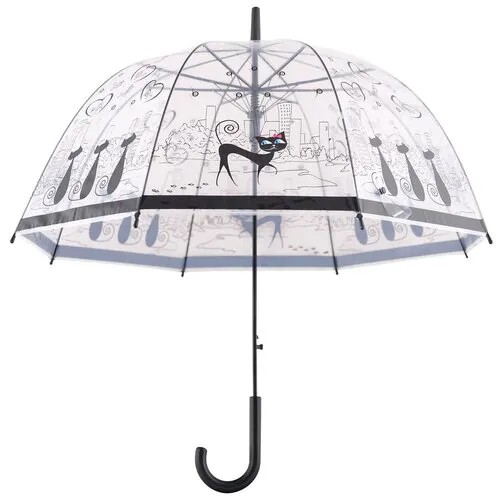 Зонт Мультидом, полуавтомат, купол 80 см., для женщин, бесцветный