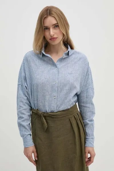 МАРСЕЛЬ льняная рубашка Pepe Jeans, синий