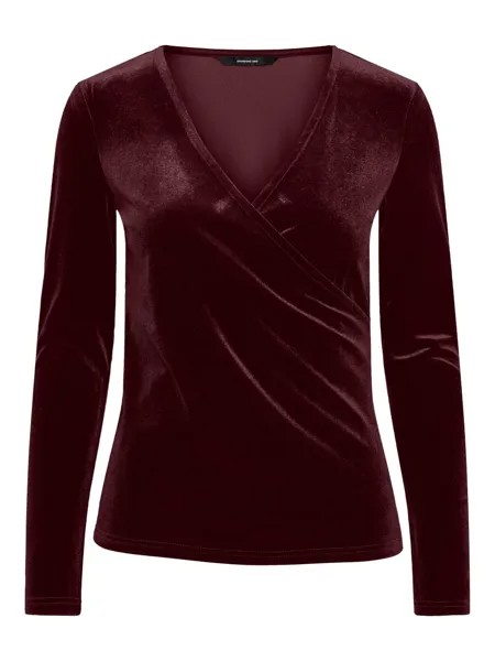 Лонгслив Pieces JOANNA, цвет Wine Red