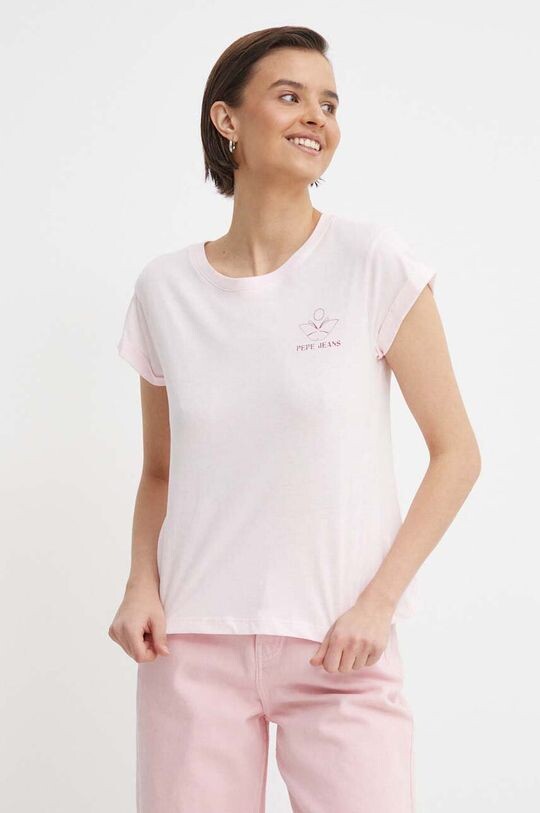 KAYLA хлопковая футболка Pepe Jeans, розовый