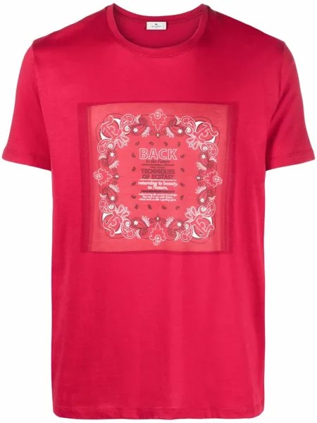 ETRO inlay bandana logo-print T-shirt