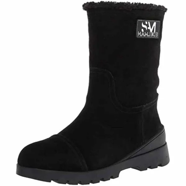 Sam Edelman Kaylie Black Wr Велюровая замшевая дубленка из веганской кожи 38 евро США 7