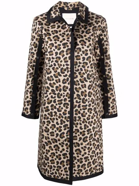 Mackintosh пальто с леопардовым принтом