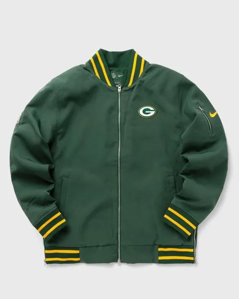Куртка Nike Nfl Green Bay Packers Nike Coach Bomber Jacket, цвет fir