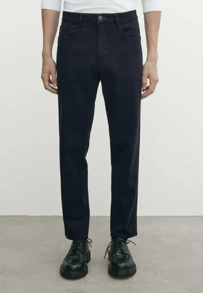Джинсы Tapered Fit Massimo Dutti, темно-синий