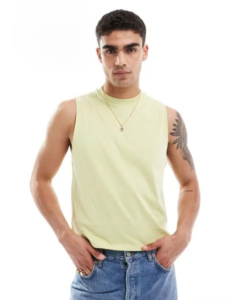 Зеленая майка с круглым вырезом ASOS DESIGN