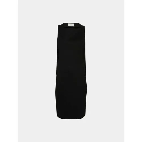 Платье Coperni Open Back Cape, размер 36, чёрный