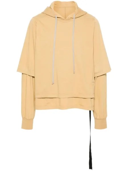 Худи Hustler из хлопка Rick Owens DRKSHDW, желтый