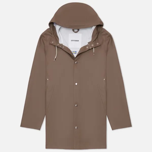 Мужская куртка дождевик Stutterheim Stockholm коричневый, Размер M