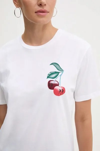 Хлопковая футболка PS Paul Smith, белый