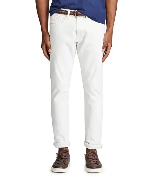 Прямые эластичные джинсы узкого кроя Polo Ralph Lauren Varick, слоновая кость