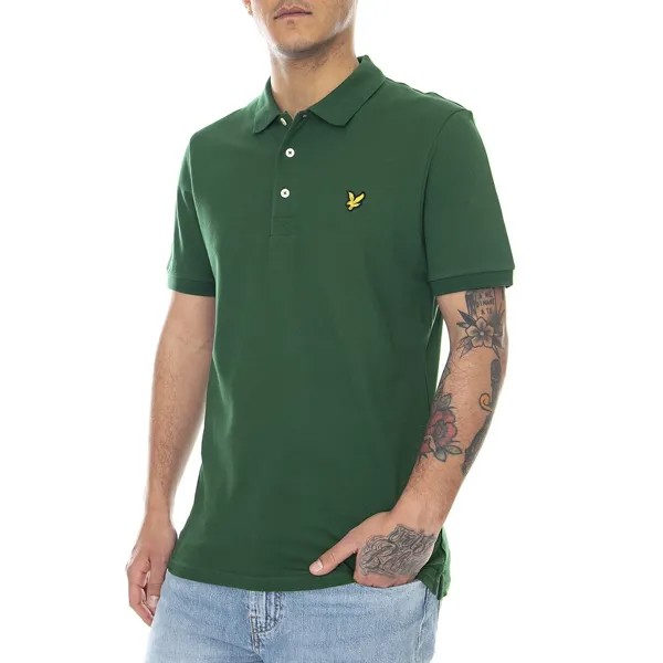 Поло с коротким рукавом Lyle & Scott Plain, зеленый