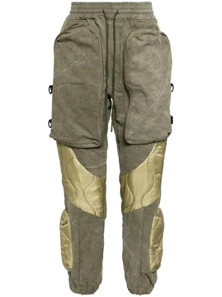 Дутые брюки карго Readymade, зеленый