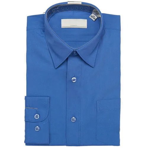 Школьная рубашка Sky Lake, на пуговицах, размер 32/134, синий