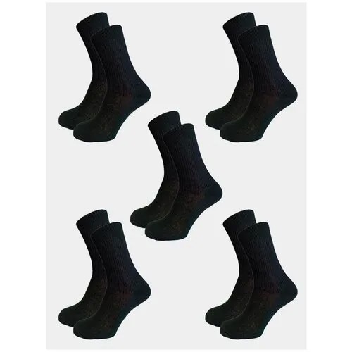 Мужские носки ТУЛЬСКИЙ ТРИКОТАЖ, 5 пар, классические, размер 44/47, черный