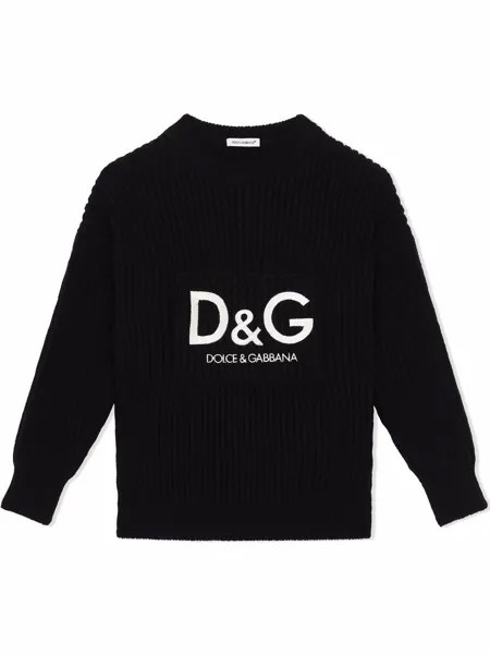 Dolce & Gabbana Kids толстовка с вышитым логотипом