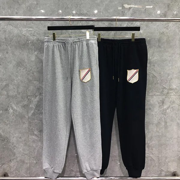 Модные мужские спортивные брюки TB 23SS THOM, весенне-осенние хлопковые повседневные спортивные брюки, спортивный костюм, мужские спортивные штаны для бега