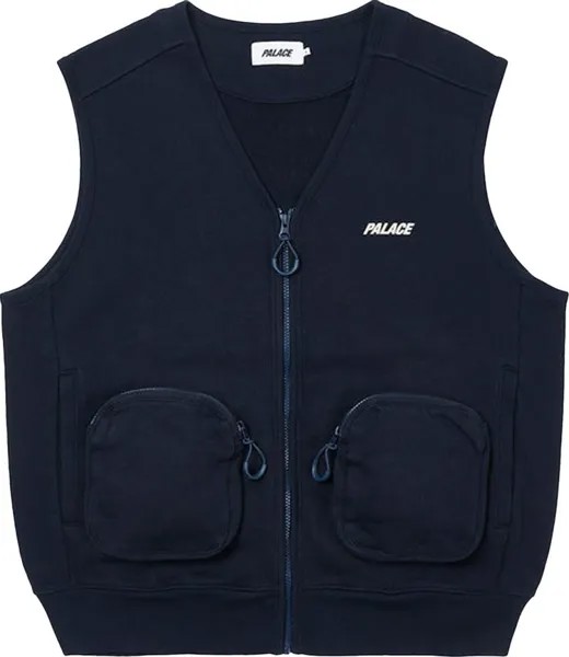 Жилет Palace London Sweat Gilet 'Navy', синий