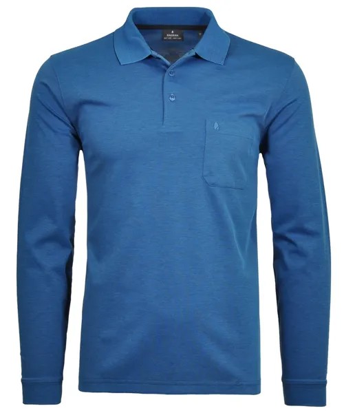 Поло Ragman Langarm T Shirt, синий