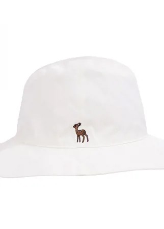 Белая шляпа с вышивкой