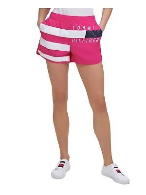 TOMMY HILFIGER SPORT Женские шорты для активного отдыха в розовую полоску XL