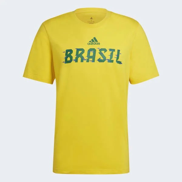Футболка Adidas Men's Clothing, желтый/зеленый