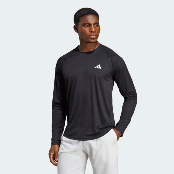 Футболка Adidas Club Tennis Long Sleeve T-Shirt, черный