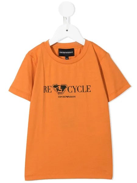Emporio Armani Kids футболка с графичным принтом