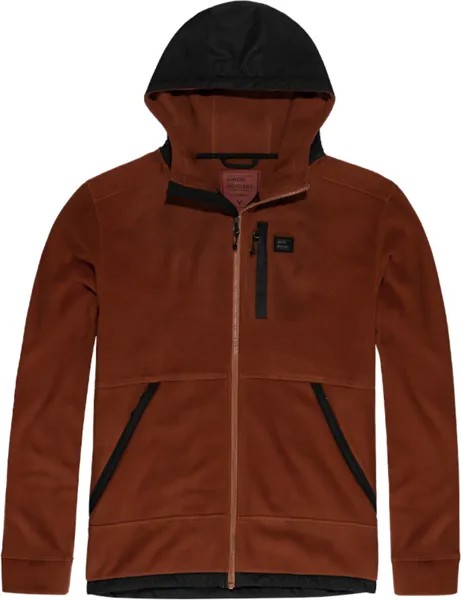 Толстовка Vintage Industries Vitor Hollow Fibre Fleece на молнии, оранжевая