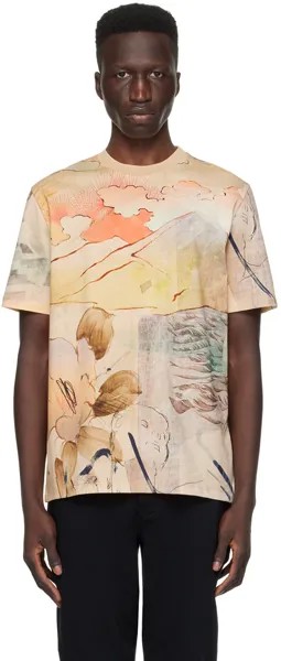 Желтая футболка с принтом Paul Smith