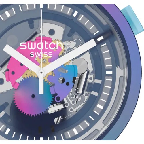 Наручные часы swatch, мультиколор, фиолетовый