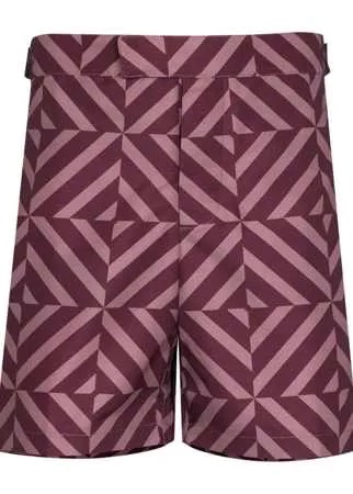 Frescobol Carioca плавки-шорты Angra с геометричным принтом