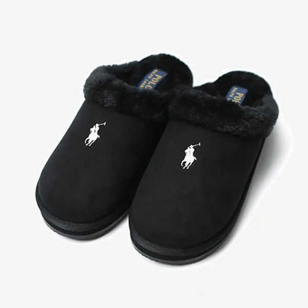 Тапочки для волос Polo Kaylee Scuff Black Pony из микрозамши RFS11480W (ЧЕРНЫЙ)