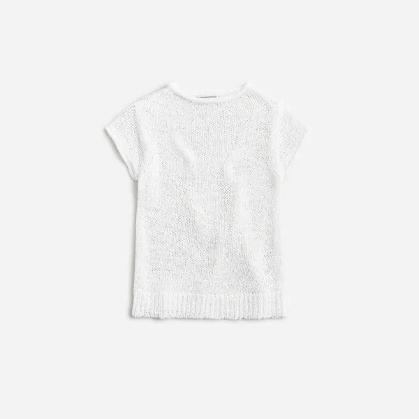 Фактурный свитер-футболка J.Crew, белый