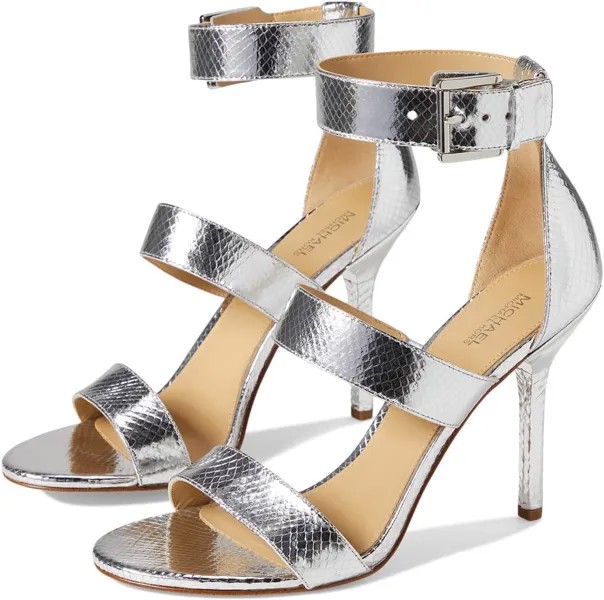 Босоножки Amal Sandal MICHAEL Michael Kors, цвет Silver