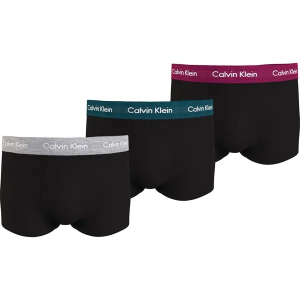 Боксеры Calvin Klein Low Rise 3 шт, разноцветный