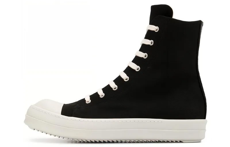 Кеды мужские высокие черные Rick Owens Drkshdw