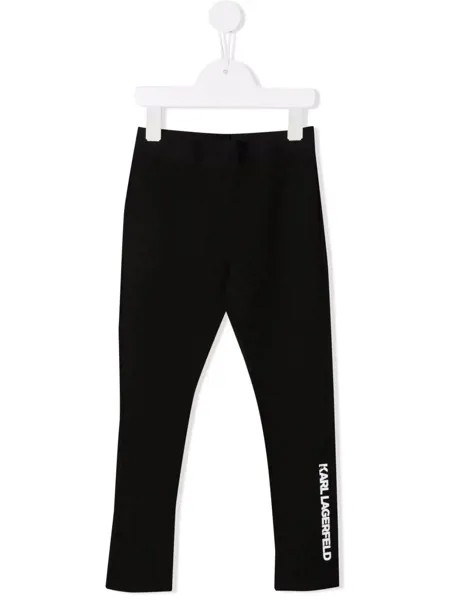 Karl Lagerfeld Kids легинсы с эластичным поясом и логотипом