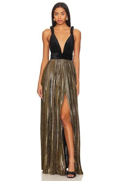 Платье Bronx and Banco Goddess Gown, цвет Gold & Black