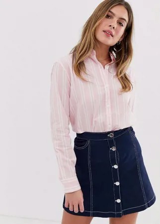 Рубашка бойфренда в полоску Jack Wills-Розовый